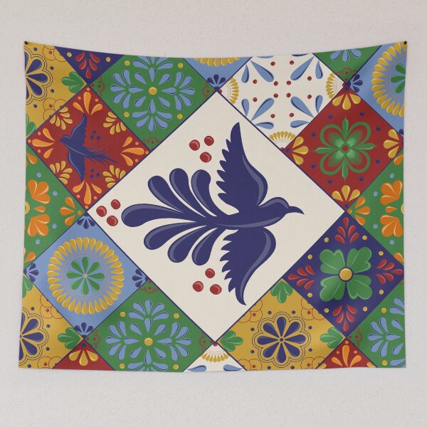 Item preview, Mexican Talavera Tiles Colorful Pattern designed and sold by Akbaly.