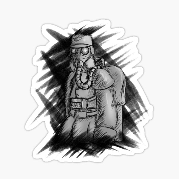 Vista previa del artículo con la obra «Bosquejo del estilo soldado WW1», diseñado y vendido por Edstuff.