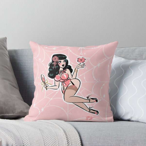 Item preview, Spider Web Powder Puff Pinup designed and sold by Andreayoung.