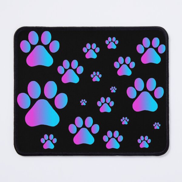 Item preview, Purple Blue Ombre Pawprint Pattern designed and sold by Deborah Camp.