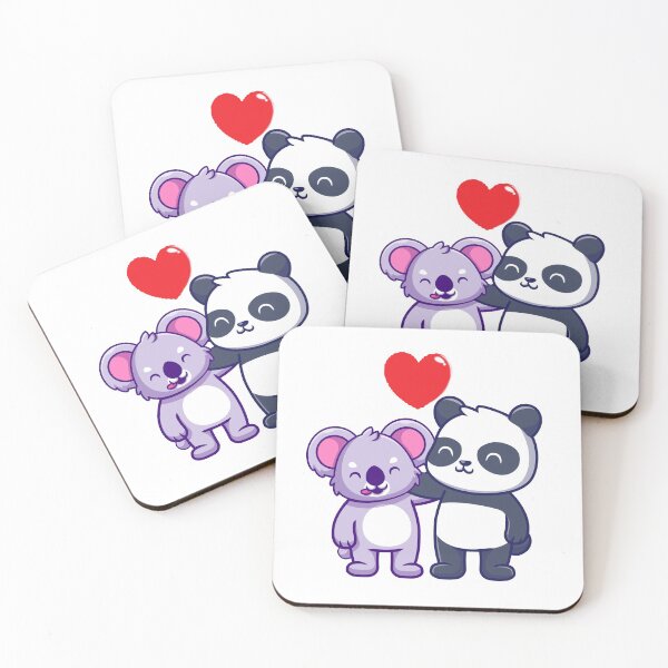 Item preview, Cute Koala and panda cute animal friendly panda kawaii bears designed and sold by Sun Rise.