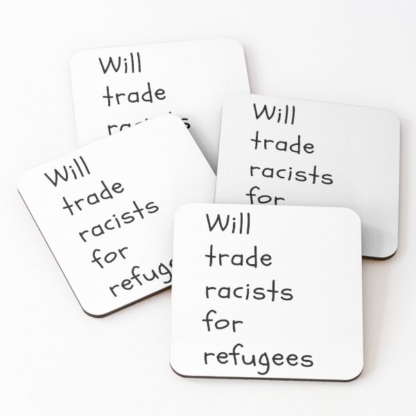 Item preview, Cambiará racistas por refugiados designed and sold by Giovanni's Brown Quotes.