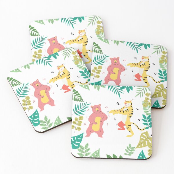 Item preview, Bear and Tiger Dancing in Nature  designed and sold by Dublia.
