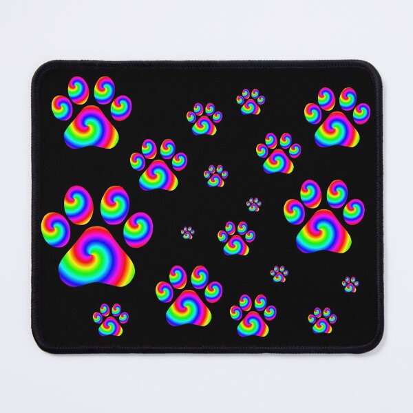 Item preview, Rainbow Swirly Pawprint Pattern designed and sold by Deborah Camp.