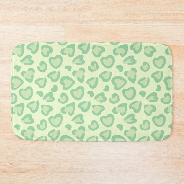 Item preview, Leopard pattern in hearts in shades of green designed and sold by rheabhargava.