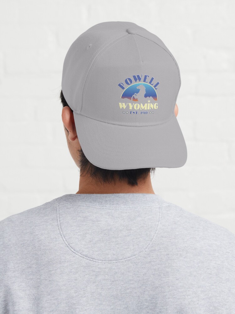 Powell Wyoming Boardie Badge Trad Cap Powell, Wyoming Wild Horse