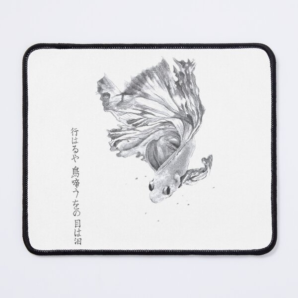 Item preview, Goldfish Watercolor Painting - Japanese Watercolor Fish Artwork - Beautiful Fish Art - Aquarelle - Dessin Poisson Rouge - Noir et Blanc Peinture Animaux designed and sold by ArtProvocation.