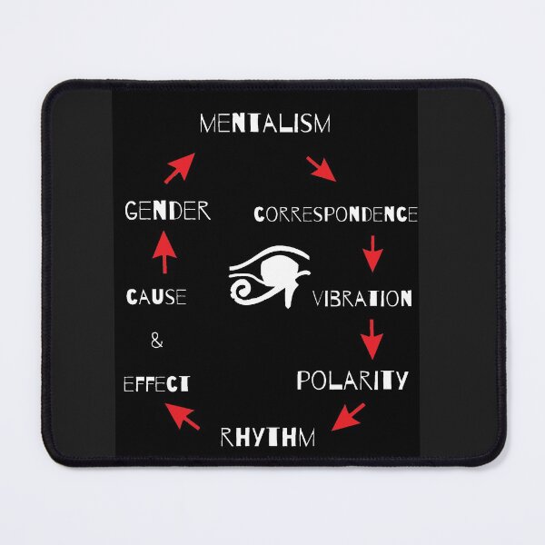 Item preview, LMNTZ- 7 Principles of Alchemy wht red on black 5000 designed and sold by TheSignsofSOIL.