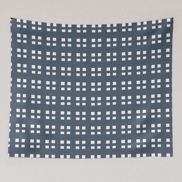 Item preview, Blue white winter seamless patterns. Abstract shapes designed and sold by essskina.
