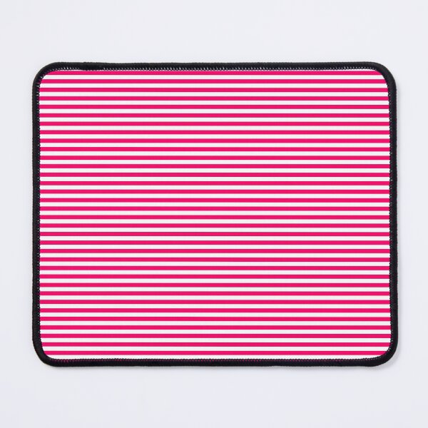 Item preview, Bright Fluorescent Hot Pink Neon and White Horizontal Stripes designed and sold by podartist.