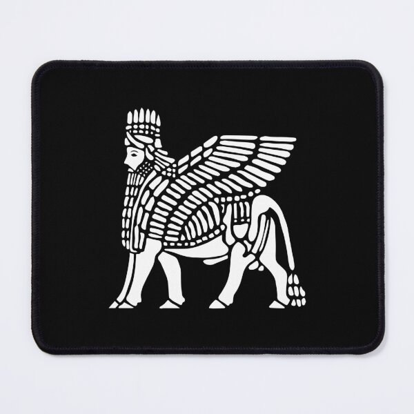 Item preview, Lamassu Assyrian Winged Bull Deity designed and sold by signsandsymbols.