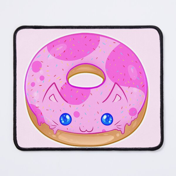 Item preview, Kawaii Strawberry Kitty Donut designed and sold by With Love, InspireMari.