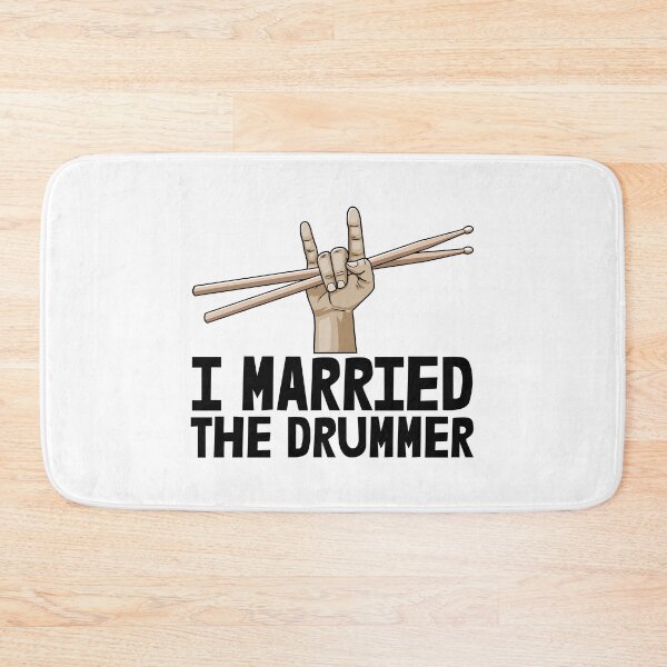 Item preview, I Married the Drummer designed and sold by Bendthetrend.