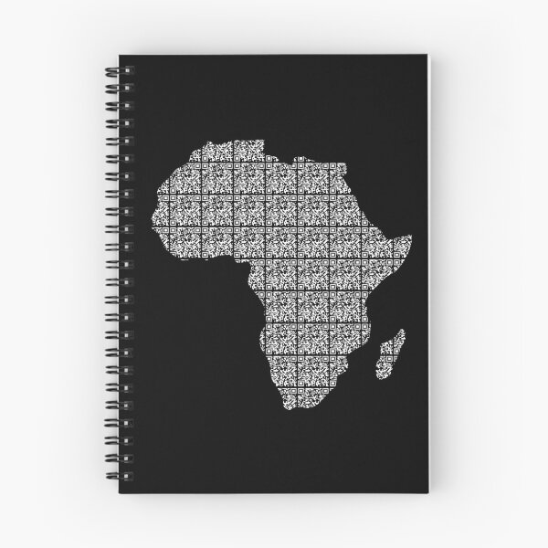 Artikelvorschau, Afrika QR-Code (weiß) entworfen und verkauft von ThomBlue.