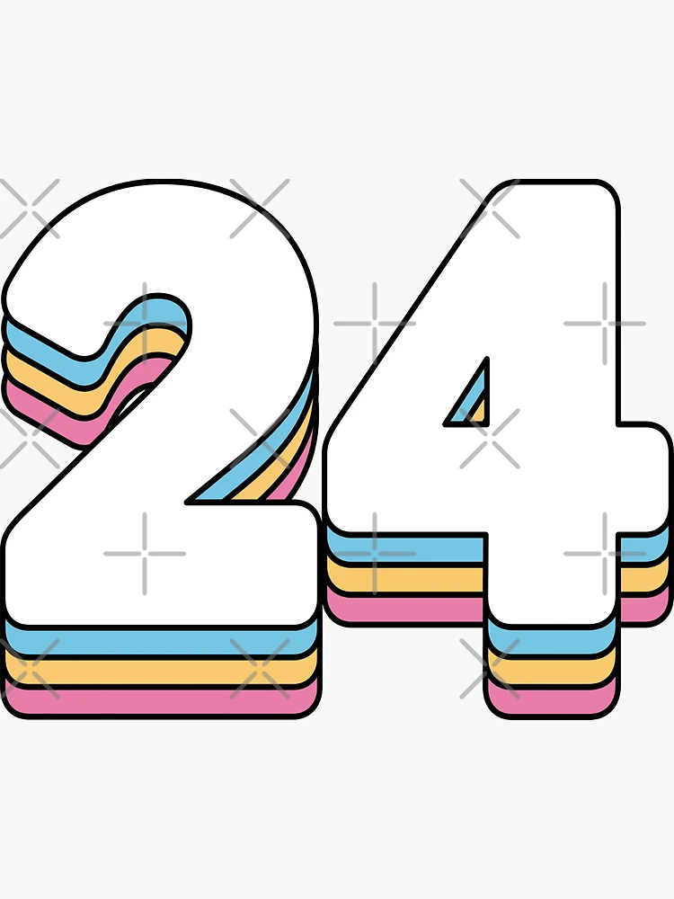 Number 24 Stock Illustration 383476621