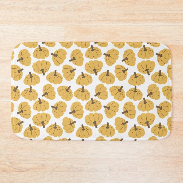 Item preview, Yellow brown autumn seamless patterns. Pumpkins shapes designed and sold by essskina.