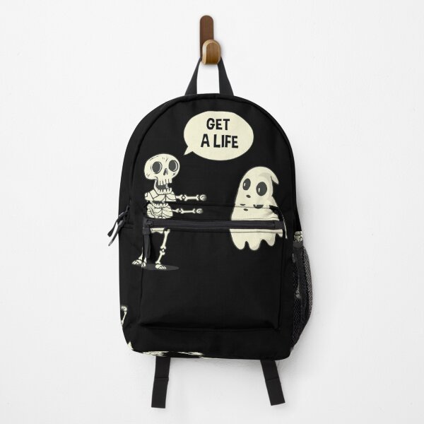 Item preview, Get A Life | Funny Skeleton and Ghost designed and sold by artado.