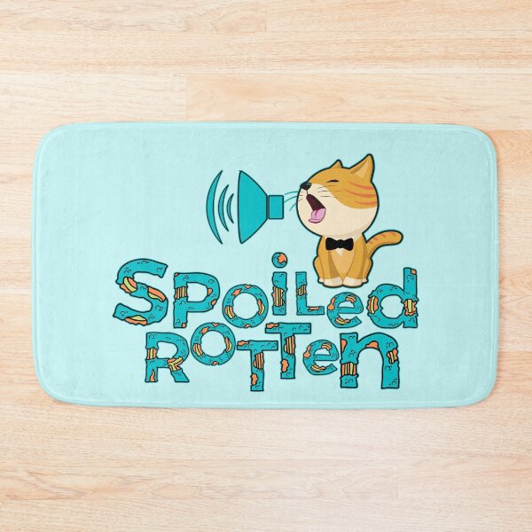Item preview, Spoiled Rotten Funny Meowing Kitten With Volume Icon designed and sold by BeeZBeez.