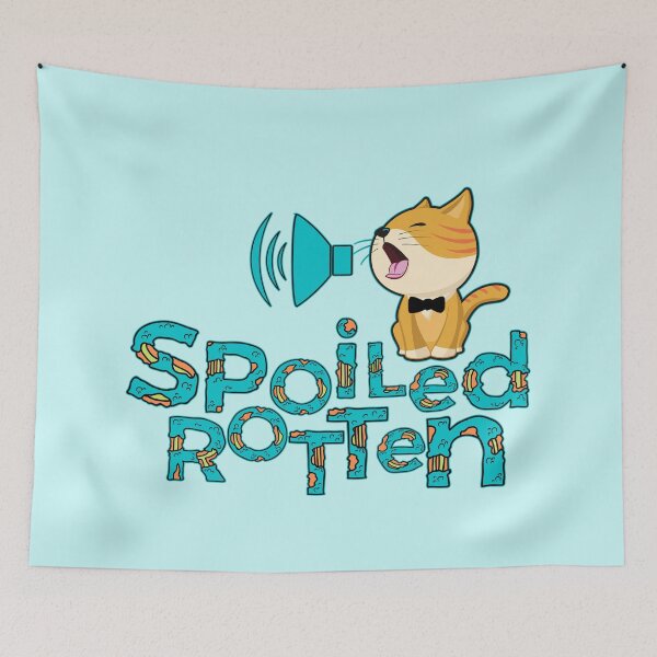 Item preview, Spoiled Rotten Funny Meowing Kitten With Volume Icon designed and sold by BeeZBeez.