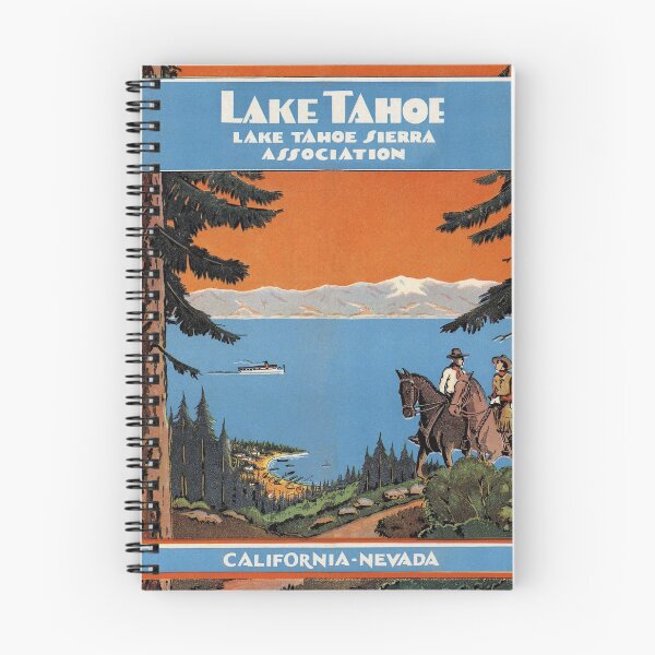 Item preview, 1945 Vintage Illustration of Lake Tahoe  designed and sold by Gin  Neko.