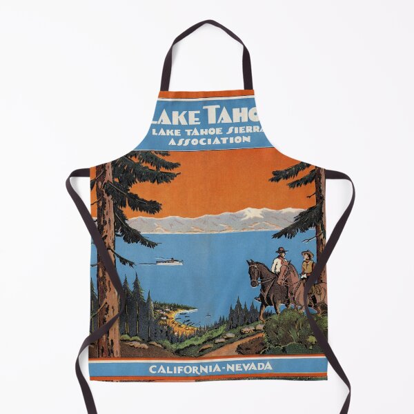 Item preview, 1945 Vintage Illustration of Lake Tahoe designed and sold by Gin Neko.