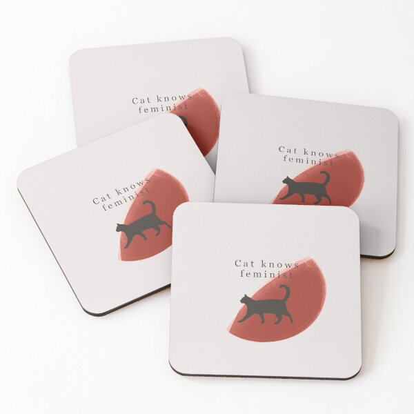 Item preview, cat knows feminist designed and sold by melilin.