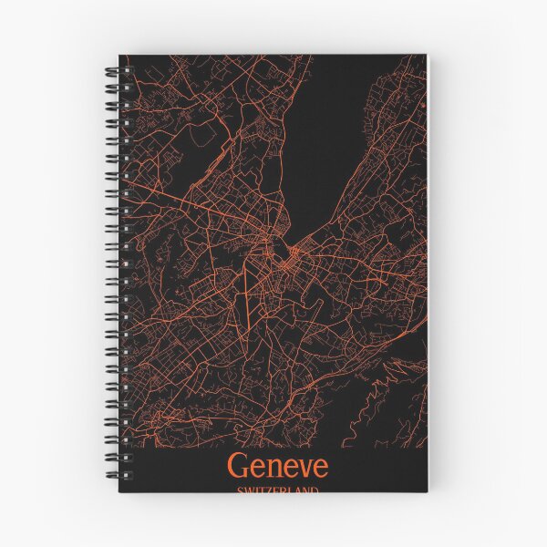 Item preview, Geneve City Map Black Orange designed and sold by Ermland-LabeL.