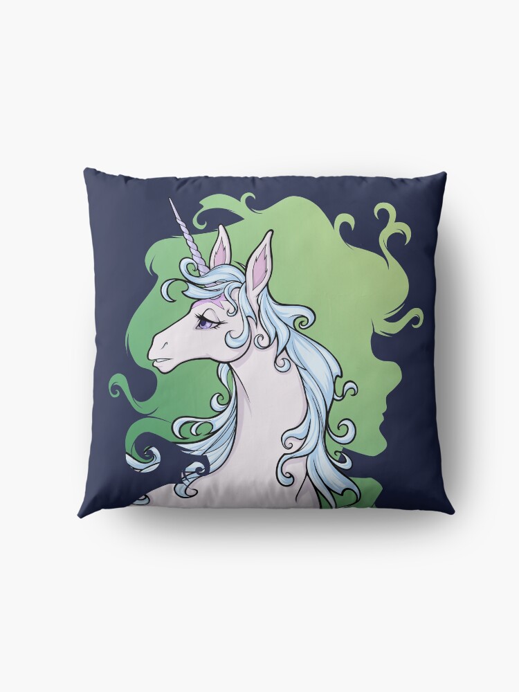 Alternate view of The Last Unicorn Molly Grue Green Floor Pillow
