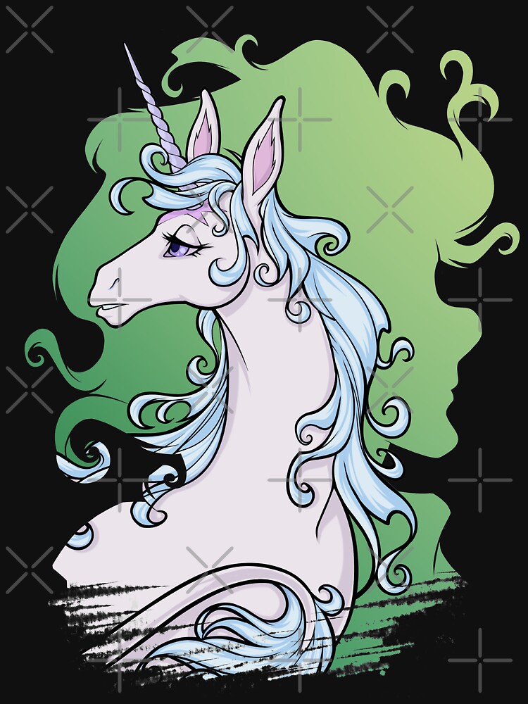 Thumbnail 7 of 7, Classic T-Shirt, The Last Unicorn Molly Grue Green designed and sold by cybercat.