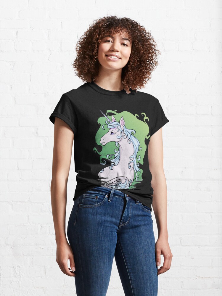 Thumbnail 4 of 7, Classic T-Shirt, The Last Unicorn Molly Grue Green designed and sold by cybercat.