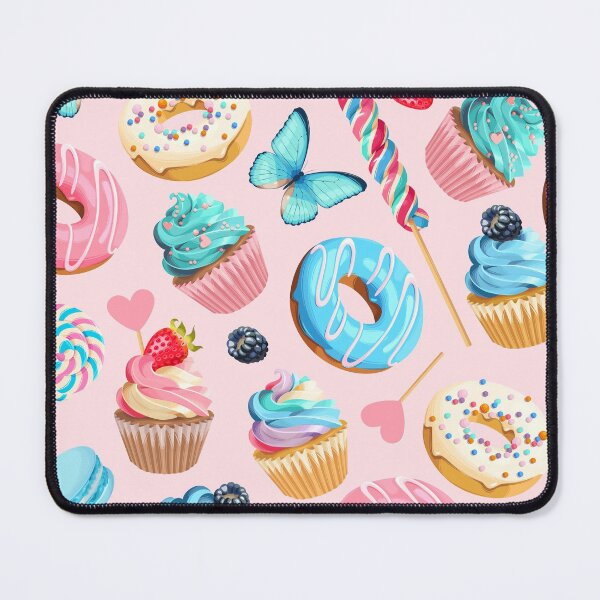 Item preview, Unicorn Sweets Print Designs, Pastel Donuts , Cupcakes and macaroons donuts, Pink and colorful fun art designed and sold by Joywonders.