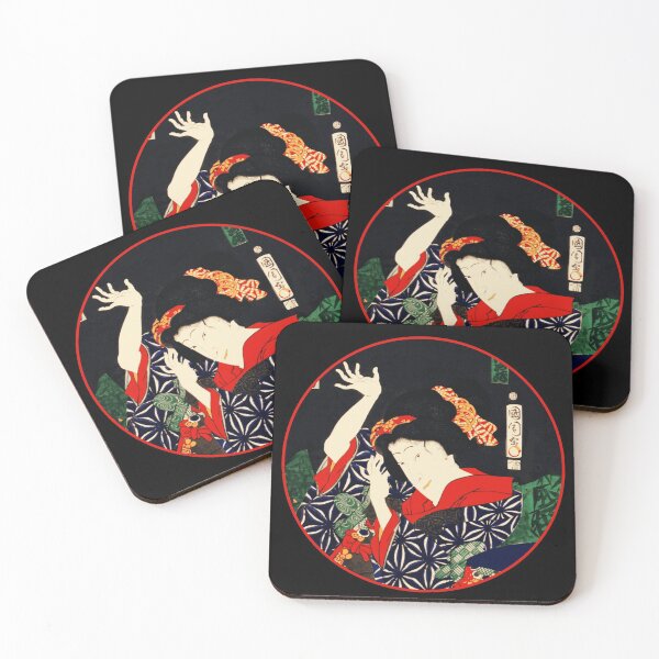 Item preview, Kabuki Actor Geisha Hand Dance by Toyohara Kunichika #9 designed and sold by Roger-C.