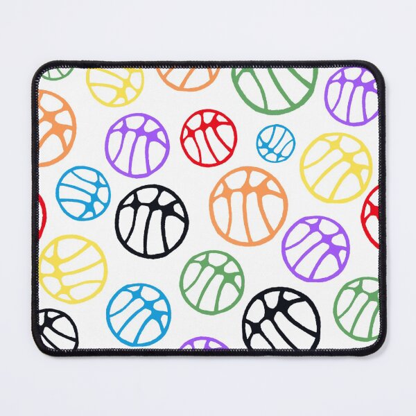 Item preview, Colorful Basketball Ball Pattern on White designed and sold by OneLook.