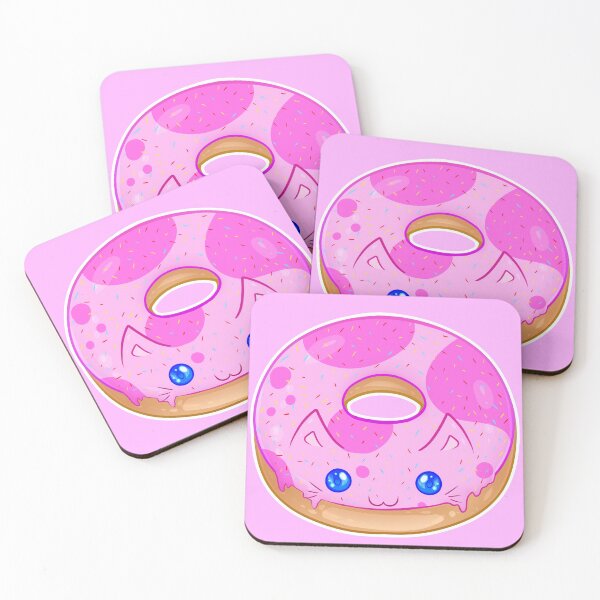 Item preview, Kawaii Strawberry Kitty Donut designed and sold by With Love, InspireMari.