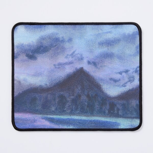 Item preview, Blue Sea With Mountains Illustration designed and sold by galleasstudio.