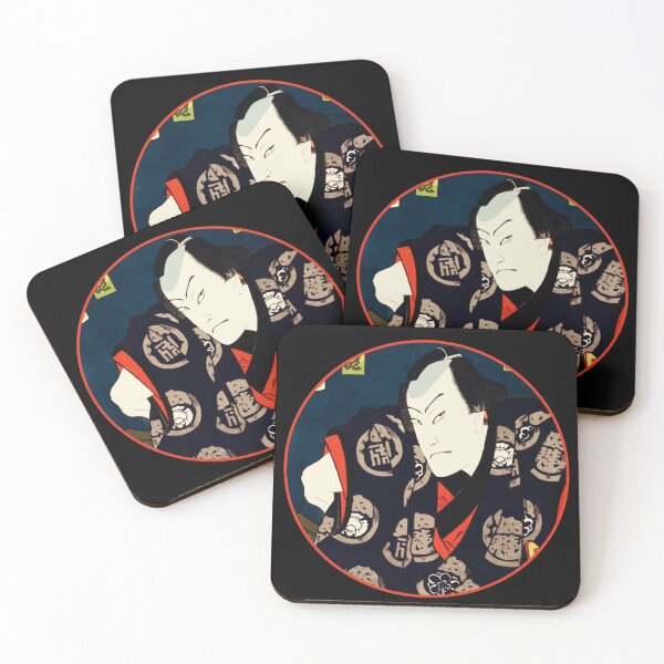 Item preview, Kabuki Actor In Purple Kimono by Toyohara Kunichika #12 designed and sold by Roger-C.