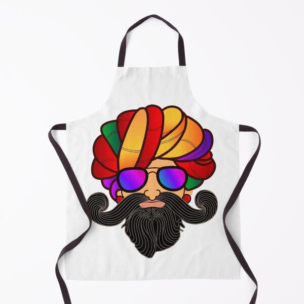 Item preview, Rajasthani man face with the stylish goggles. trendy Rajastani man face vector. designed and sold by Typoindia29.
