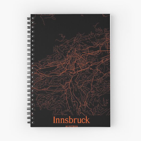 Item preview, Innsbruck City Map Black Orange designed and sold by Ermland-LabeL.