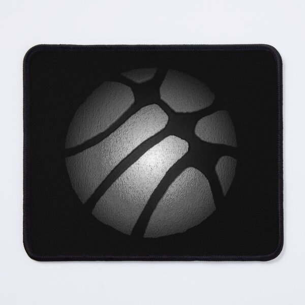 Item preview, Abstract Silver Basketball on Black designed and sold by OneLook.