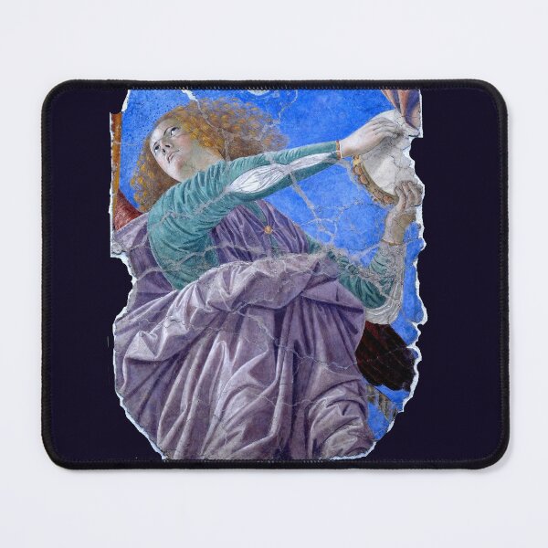 Item preview, MUSIC MAKING CHRISTMAS ANGEL IN BLUE TAMBOURINE PLAYER designed and sold by BulganLumini.