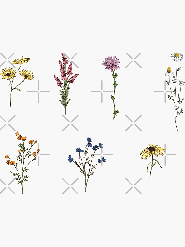 Wildflowers, Other, Wildflower Stickers