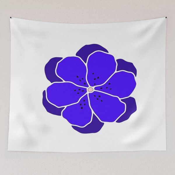 Item preview, blue flower design designed and sold by ZippysDesigns.