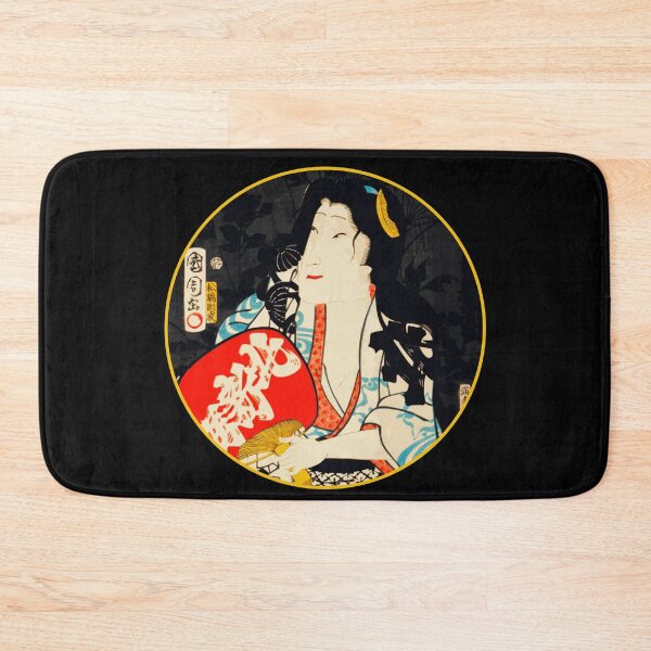 Item preview, Kabuki Geisha With Red Fan by Toyohara Kunichika #17 designed and sold by Roger-C.