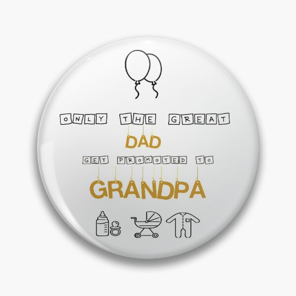 Item preview, First Time grandpa New grandpa New grandfather Best dad Get Promoted to grandpa Essential T-Shirt designed and sold by LilaDiams.