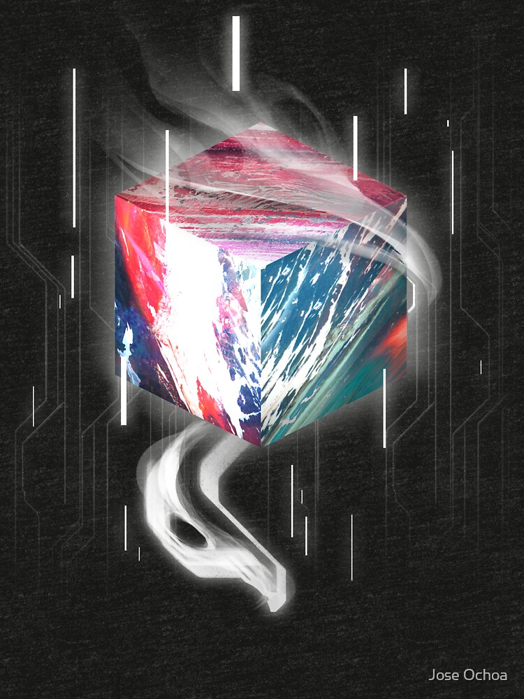 Thumbnail 7 of 7, Tri-blend T-Shirt, Texture Cube designed and sold by JoseOchoa.