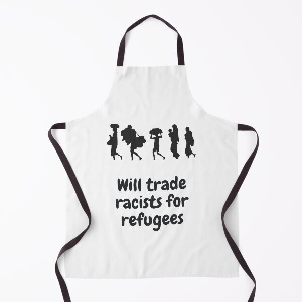 Item preview, Will trade racists for refugees designed and sold by Giovanni's Brown Quotes.