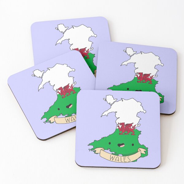 Item preview, Kawaii Wales Flag Map  designed and sold by SofiaSava01.