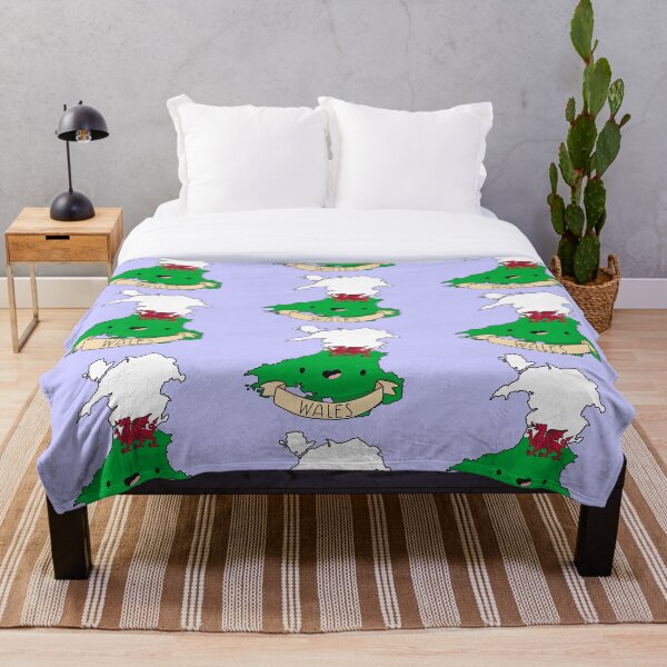 Item preview, Kawaii Wales Flag Map  designed and sold by SofiaSava01.