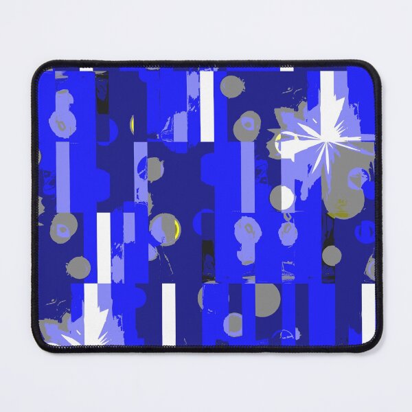 Item preview, Blue and White Abstract Geometrical Pattern designed and sold by OneLook.