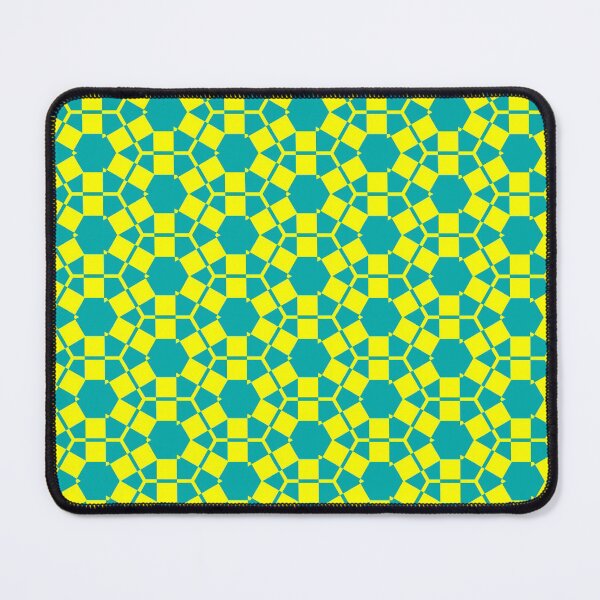 Item preview, Yellow and Turquoise Hexagons Pattern designed and sold by OneLook.